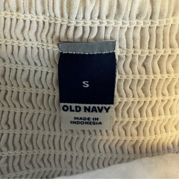 Old Navy Womens Cottagecore Tiered Seersucker All Day Midi‎ Dress Size S White - Picture 15 of 15